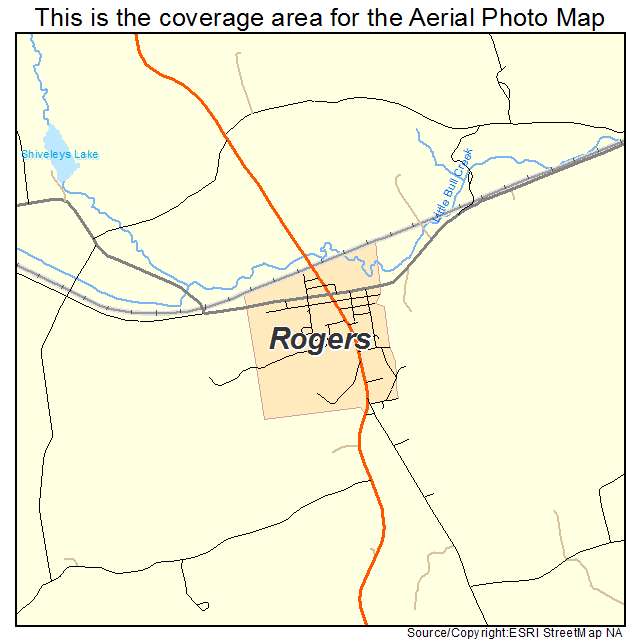 Rogers, OH location map 