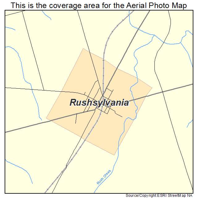 Rushsylvania, OH location map 