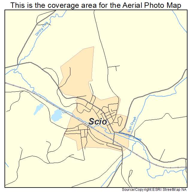 Scio, OH location map 