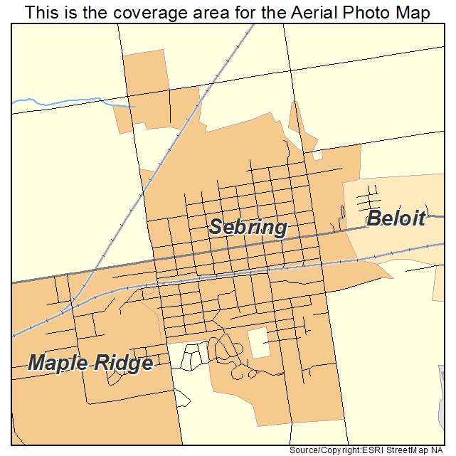 Sebring, OH location map 