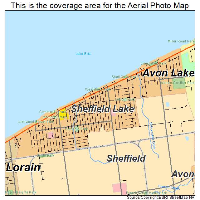 Sheffield Lake, OH location map 