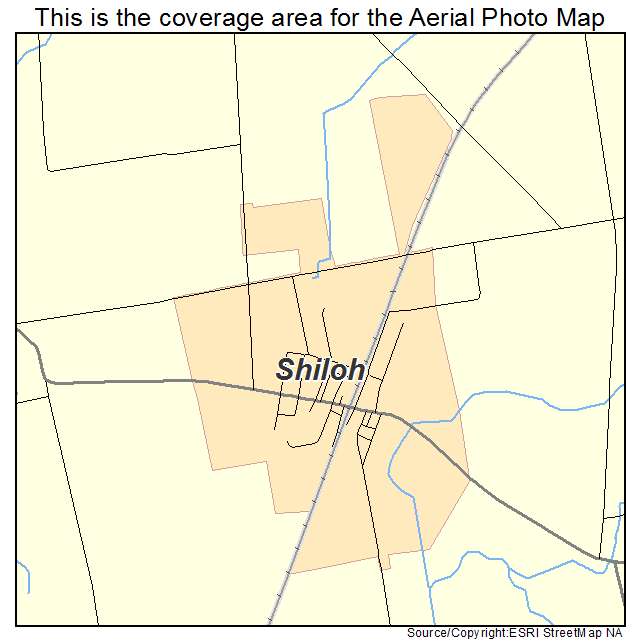 Shiloh, OH location map 