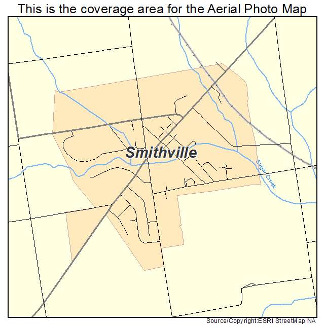 Smithville, OH location map 