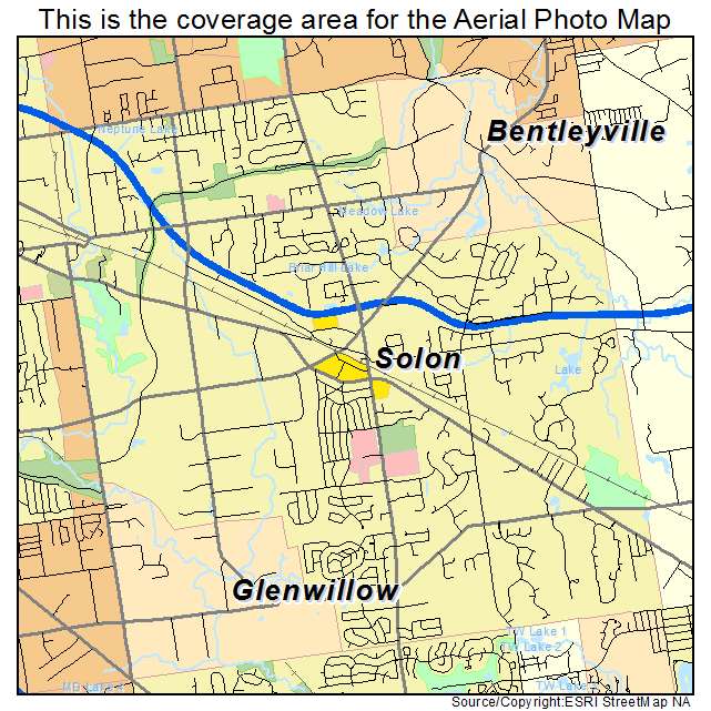 Solon, OH location map 