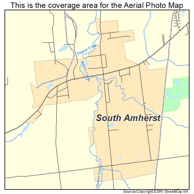 South Amherst, OH location map 