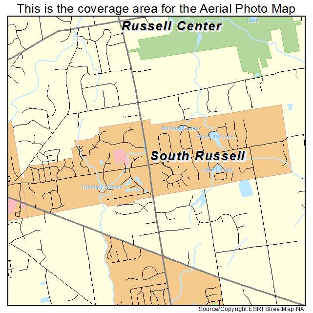 South Russell, OH location map 