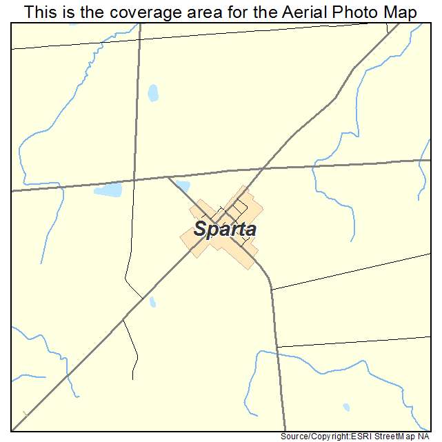 Sparta, OH location map 