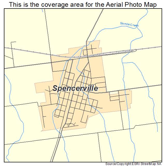 Spencerville, OH location map 