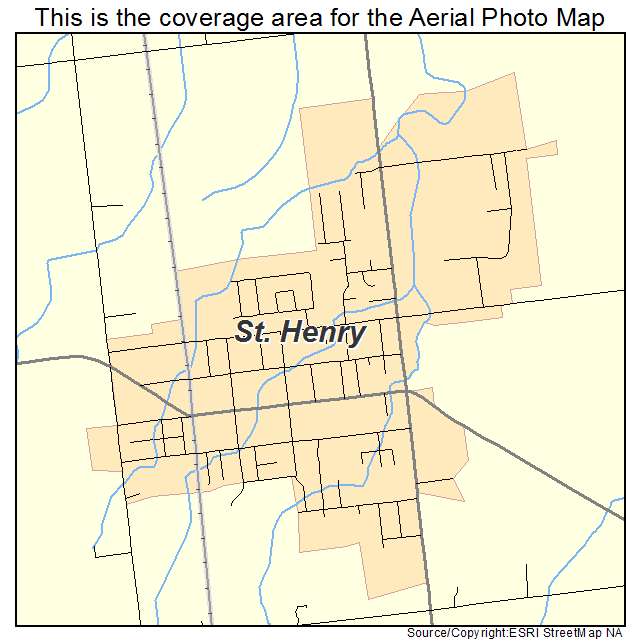 St Henry, OH location map 