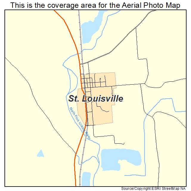 St Louisville, OH location map 