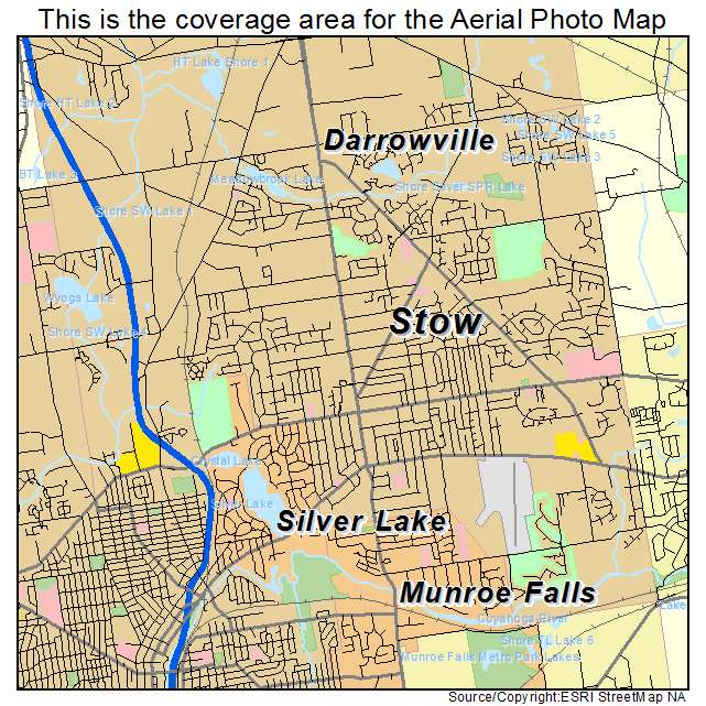 Stow, OH location map 
