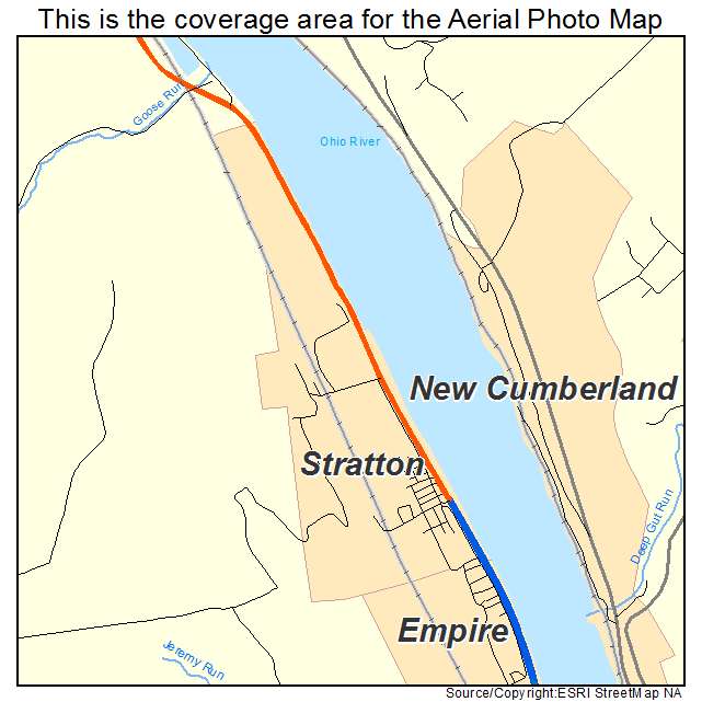 Stratton, OH location map 