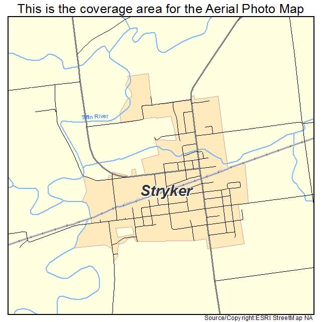 Stryker, OH location map 