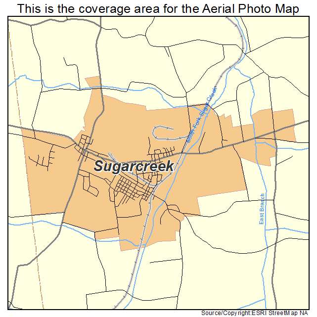 Sugarcreek, OH location map 