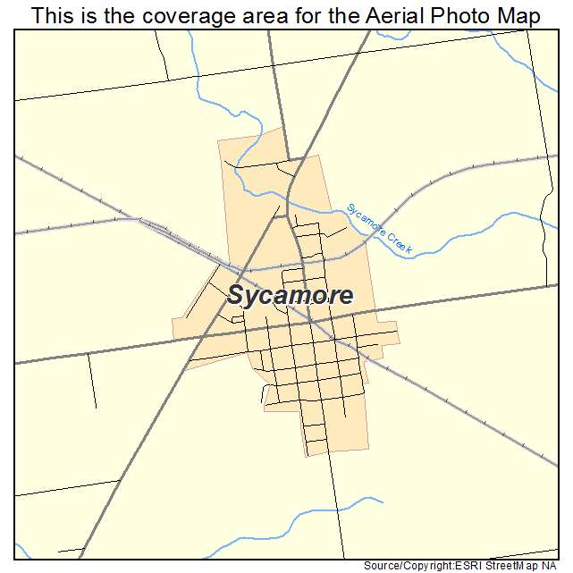 Sycamore, OH location map 