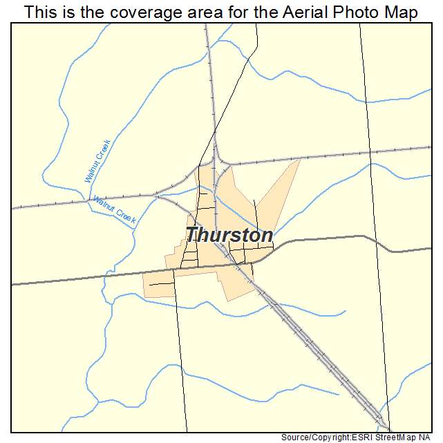 Thurston, OH location map 