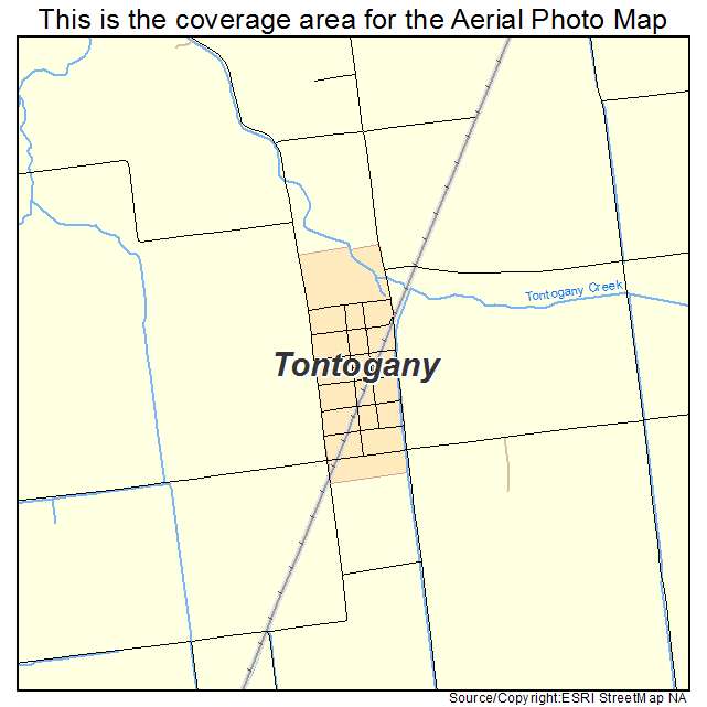 Tontogany, OH location map 