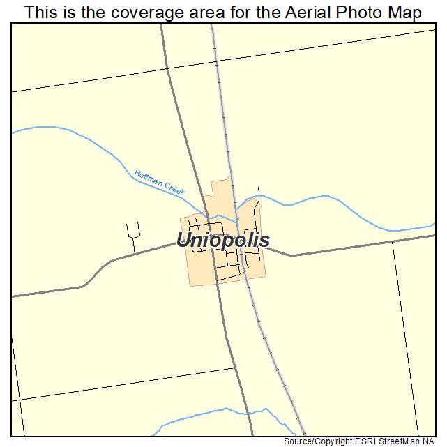 Uniopolis, OH location map 
