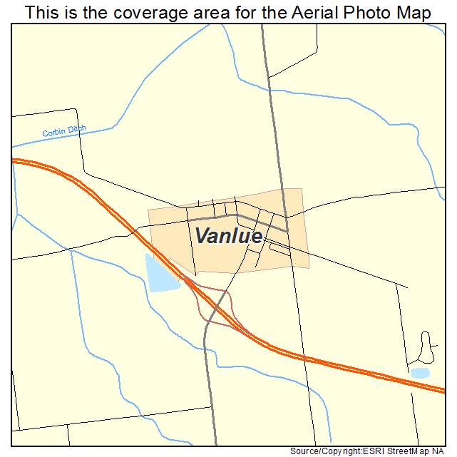 Vanlue, OH location map 