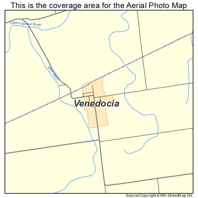 Venedocia, OH location map 