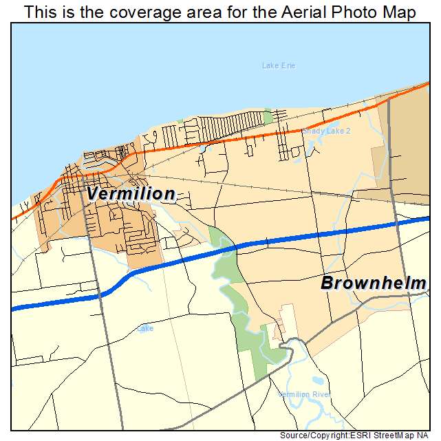 Vermilion, OH location map 