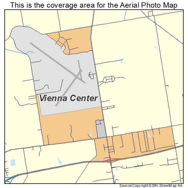 Vienna Center, OH location map 