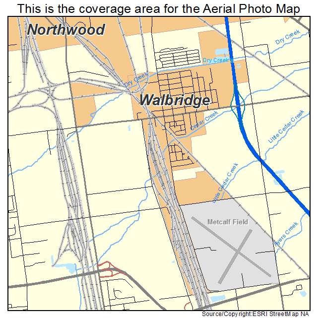 Walbridge, OH location map 