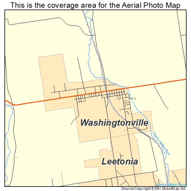 Aerial Photography Map Of Washingtonville Oh Ohio
