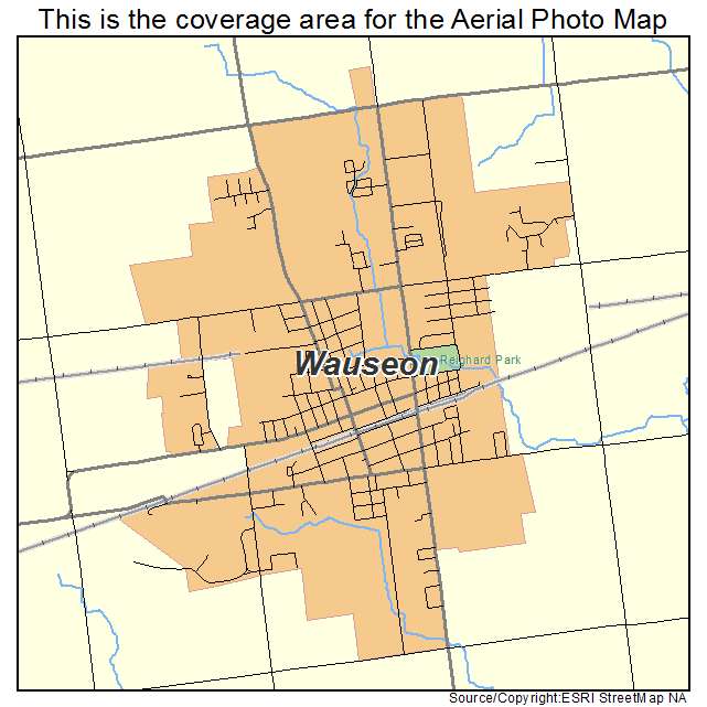 Wauseon, OH location map 
