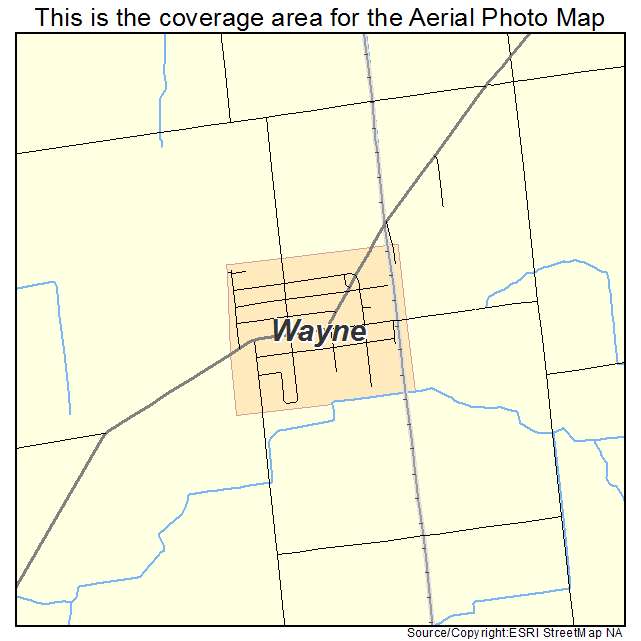 Wayne, OH location map 
