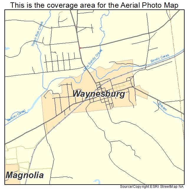 Waynesburg, OH location map 