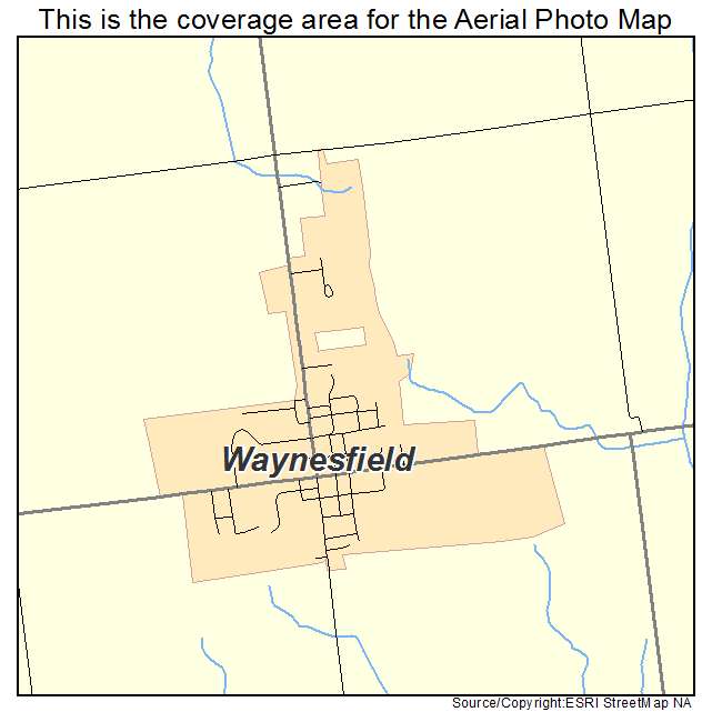 Waynesfield, OH location map 