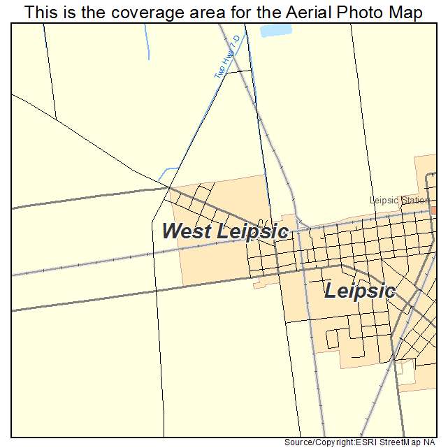 West Leipsic, OH location map 