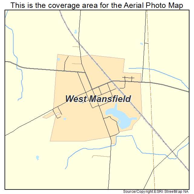West Mansfield, OH location map 