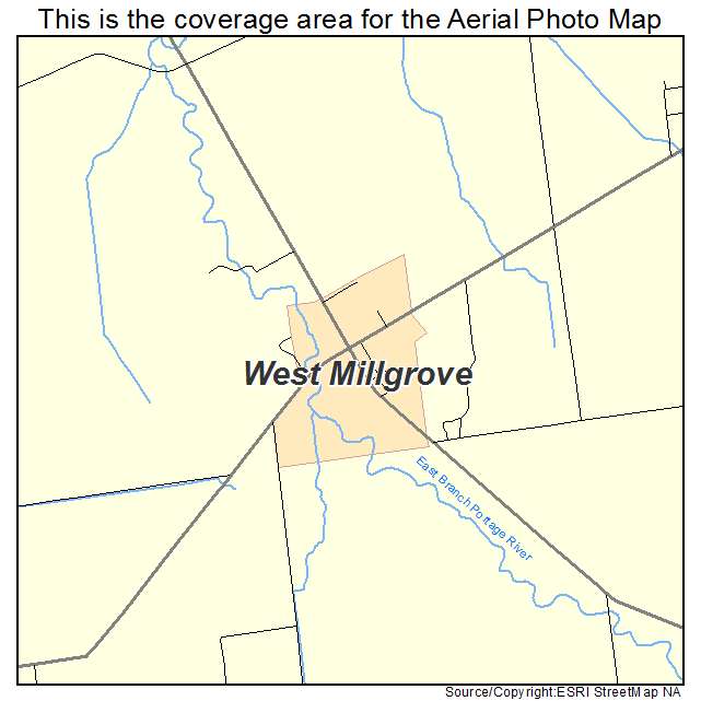 West Millgrove, OH location map 