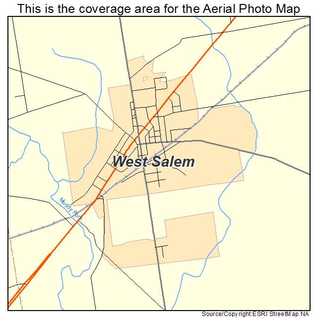 West Salem, OH location map 