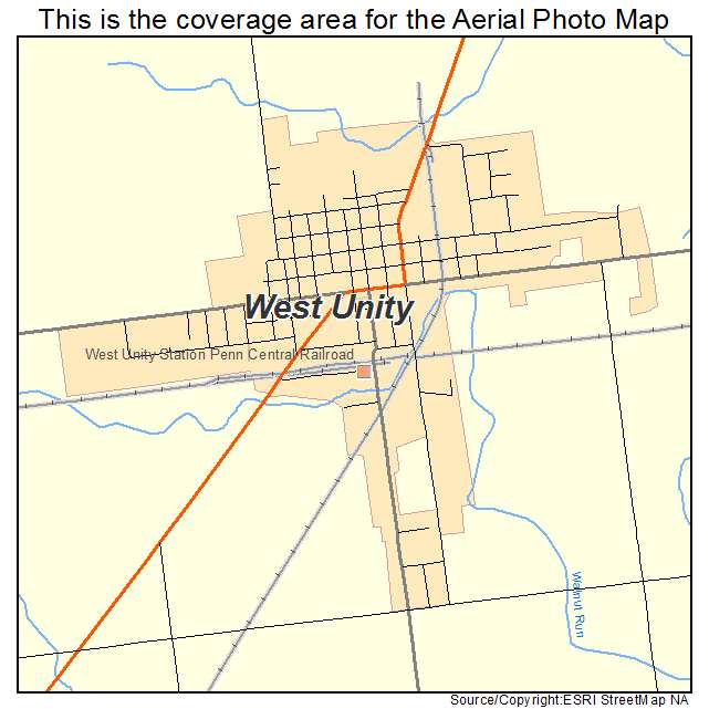 West Unity, OH location map 