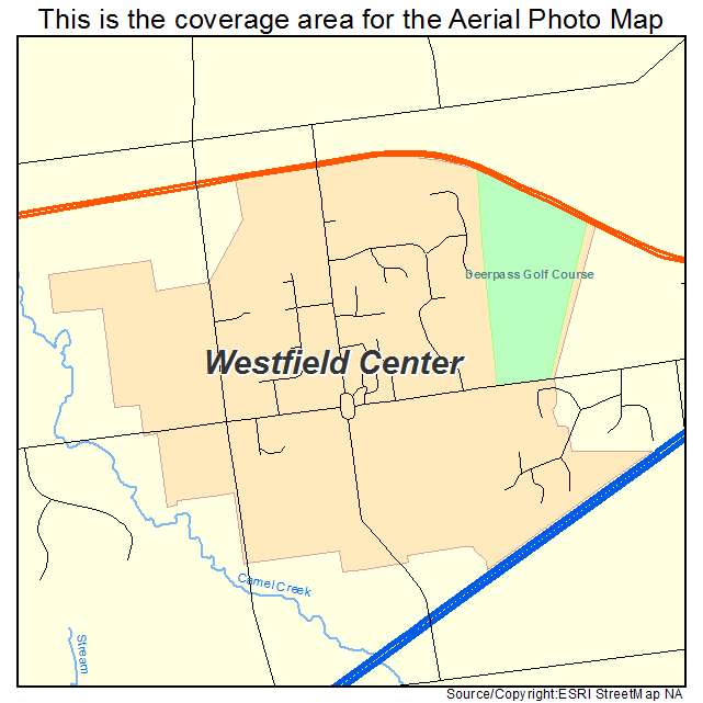 Westfield Center, OH location map 