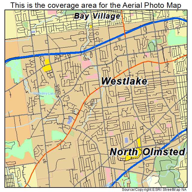 Westlake, OH location map 
