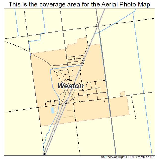 Weston, OH location map 