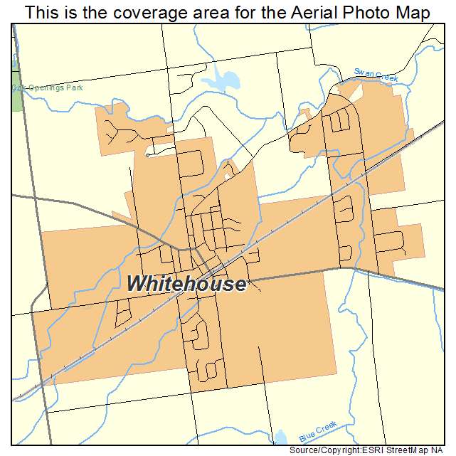 Whitehouse, OH location map 