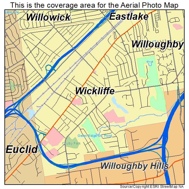 Wickliffe, OH location map 
