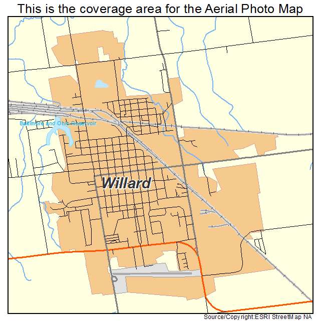 Willard, OH location map 