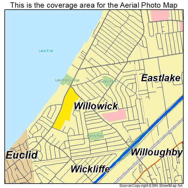 Willowick, OH location map 