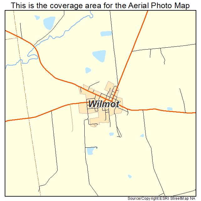 Wilmot, OH location map 