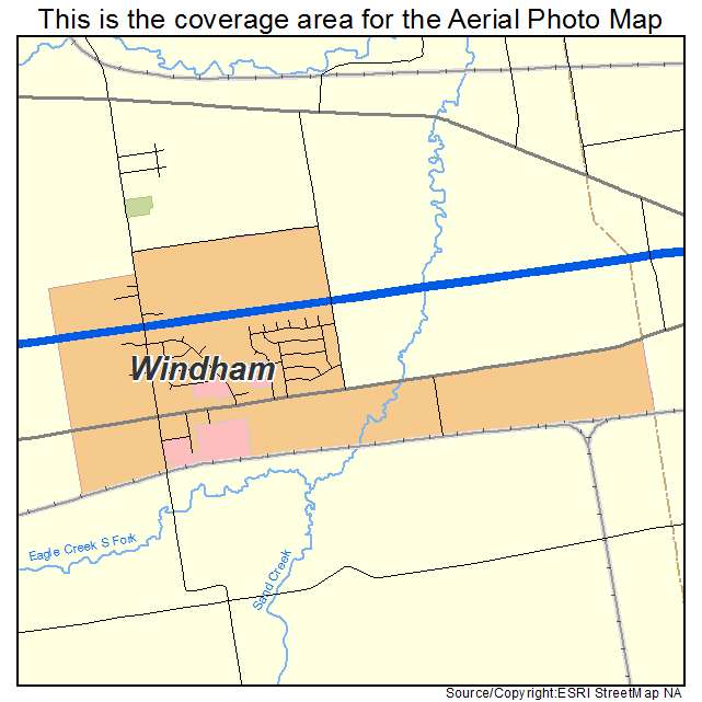 Windham, OH location map 