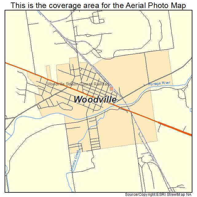 Woodville, OH location map 