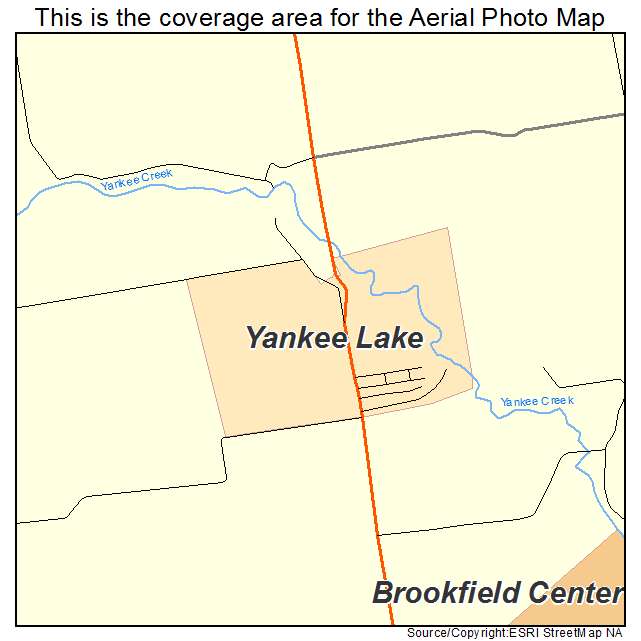 Yankee Lake, OH location map 