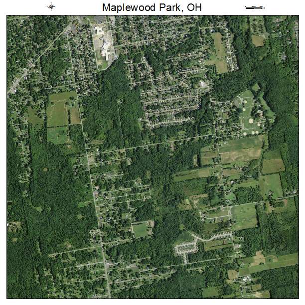Maplewood Park, OH air photo map