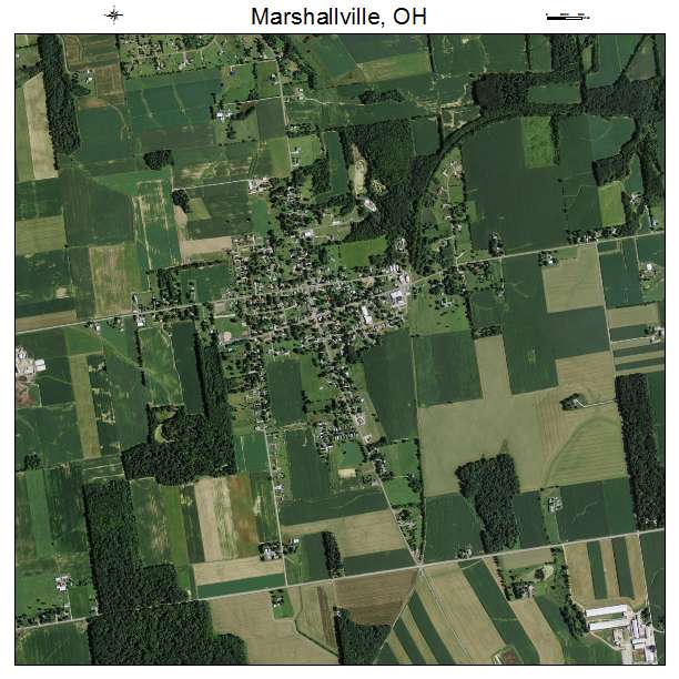 Marshallville, OH air photo map